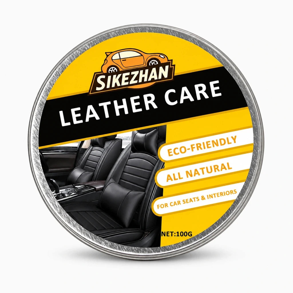 Produit nettoyant pour cuir automobile sans film gras ni résidu brillant