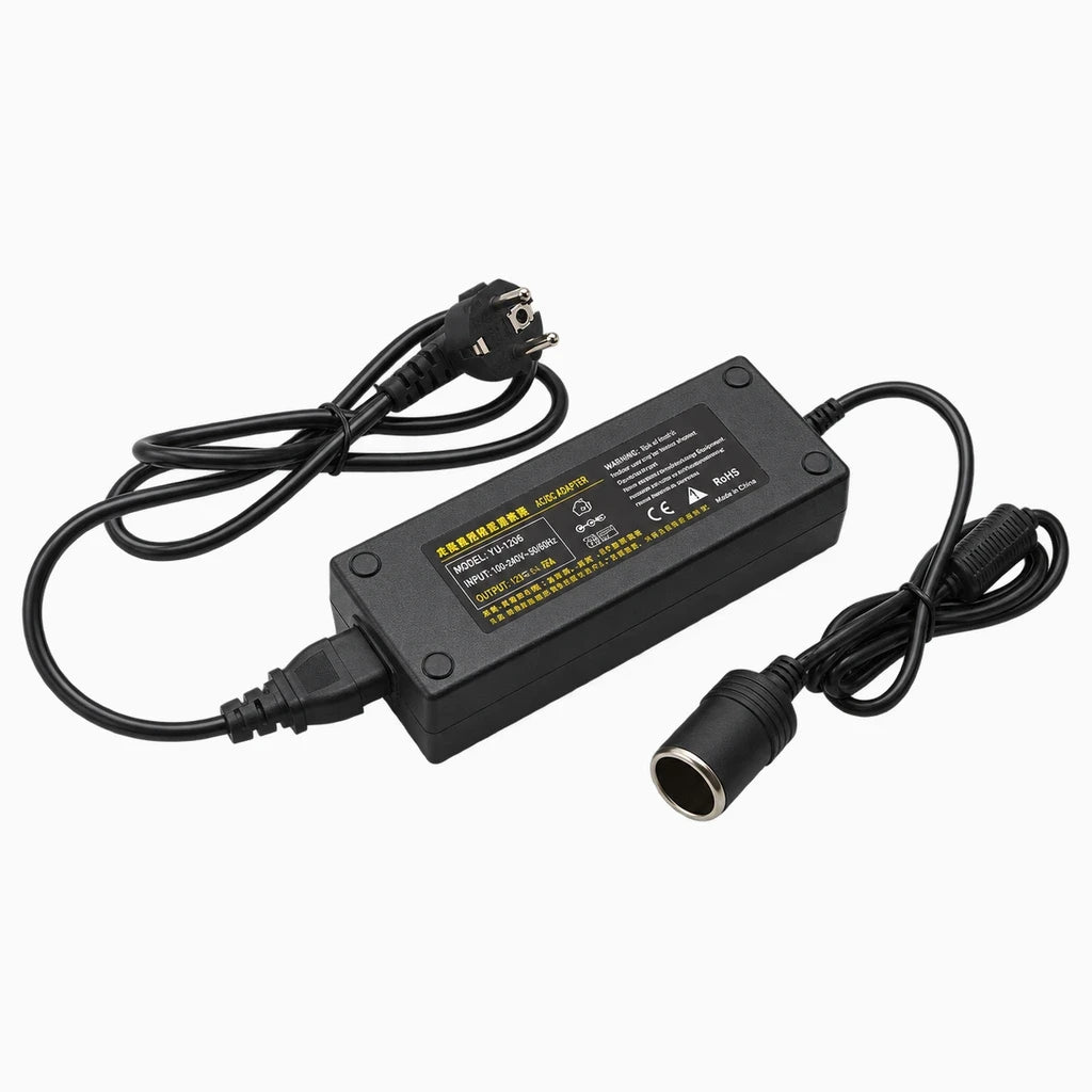 Adaptateur secteur allume cigare convertissant prise murale 220V en sortie 12V pour accessoires automobiles