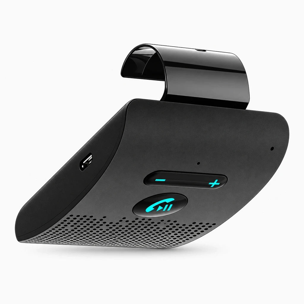 Kit mains libres compact à haut-parleur intégré pour automobile avec suppression de bruit