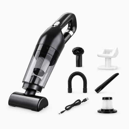 Accessoire nettoyage automobile aspirant poussière et liquides renversés simultanément