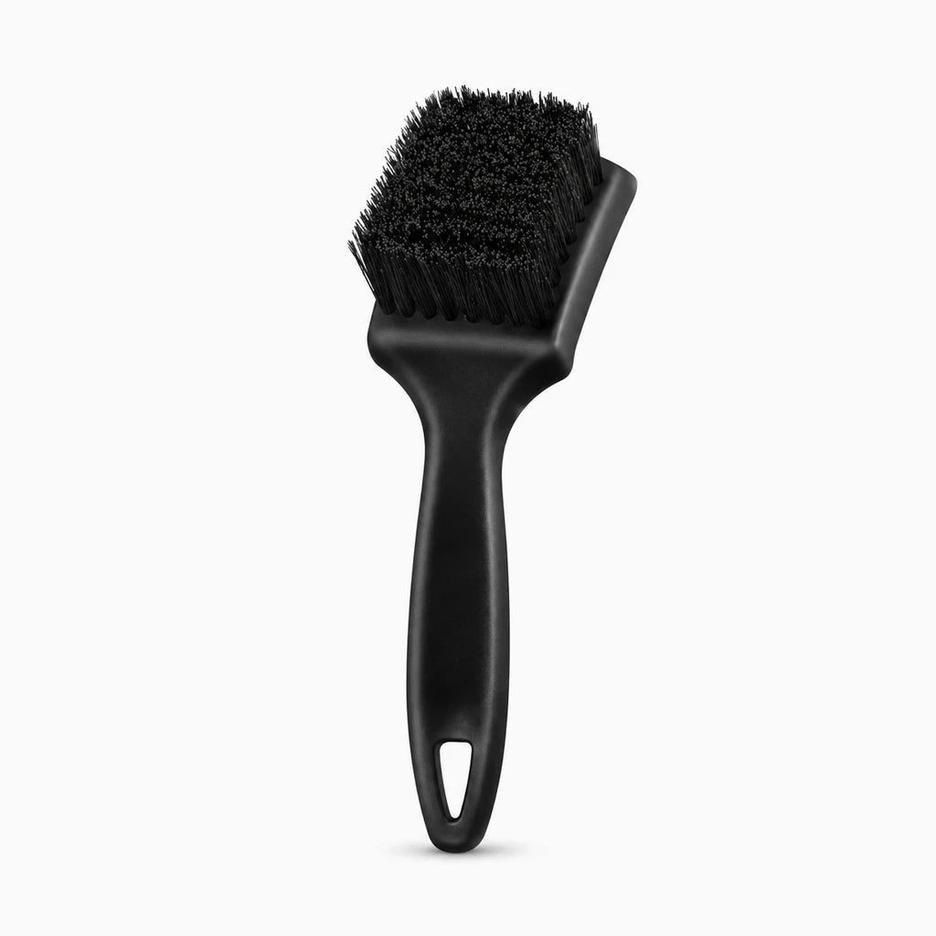 Brosse pour jantes voitures avec poils durs noirs, idéale pour éliminer la poussière de frein incrustée