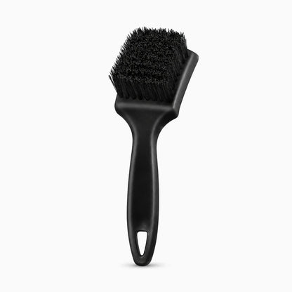 Brosse pour jantes voitures avec poils durs noirs, idéale pour éliminer la poussière de frein incrustée