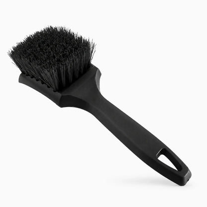 Ensemble de brosses noires multifonction pour nettoyer jantes, tapis et surfaces texturées de l'habitacle