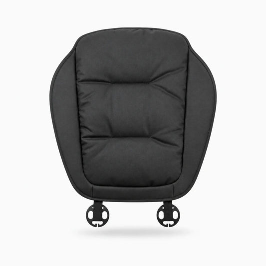 Coussin pour siège de voiture avec soutien lombaire en cuir respirant, vue de face