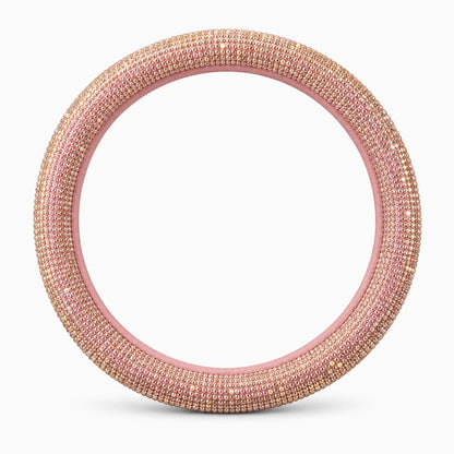Couvre volant rose sans anneau intérieur, prêt à poser sur volant standard