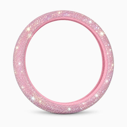 Installation simple du couvre volant rose scintillant sans montage complexe
