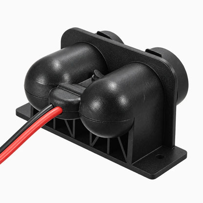 Prise double allume cigare compacte compatible 12-24V s'insérant dans l'emplacement d'origine du véhicule