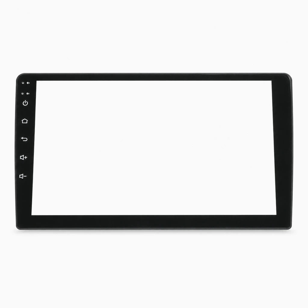 Écran tactile pour voiture au format 2 DIN intégré dans tableau de bord avec commandes tactiles