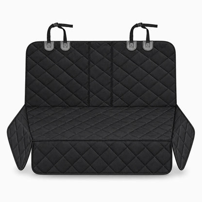 Détail de la housse voiture chien montrant la texture antidérapante et la protection contre poils et boue
