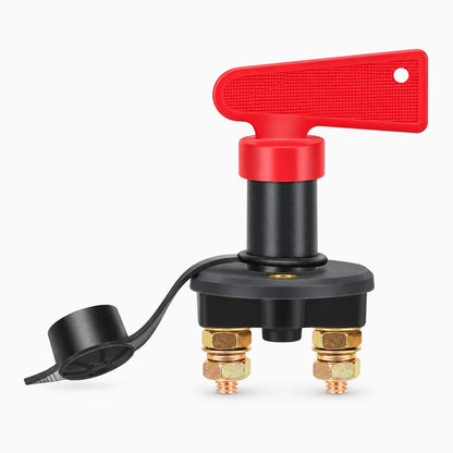 Coupe-circuit automobile fixé sur pôle de batterie, isolation d'alimentation en une rotation