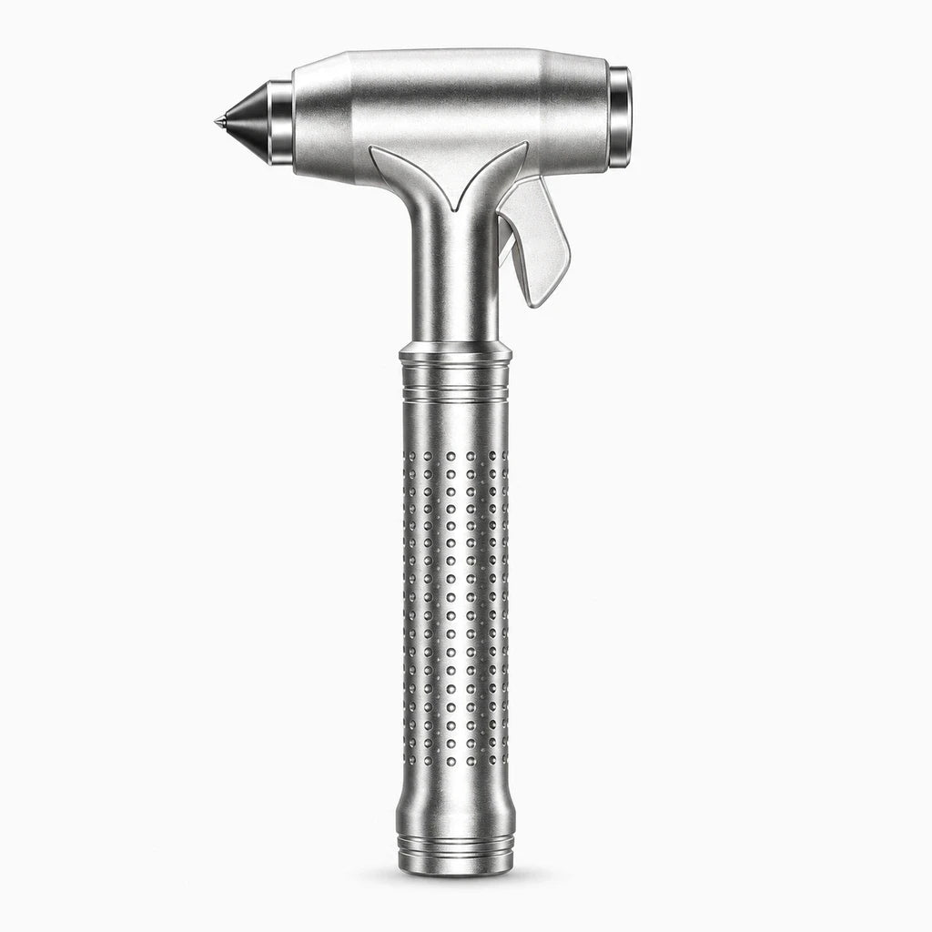 Outil d'urgence automobile à pointe robuste pour briser vitre trempée, design ergonomique