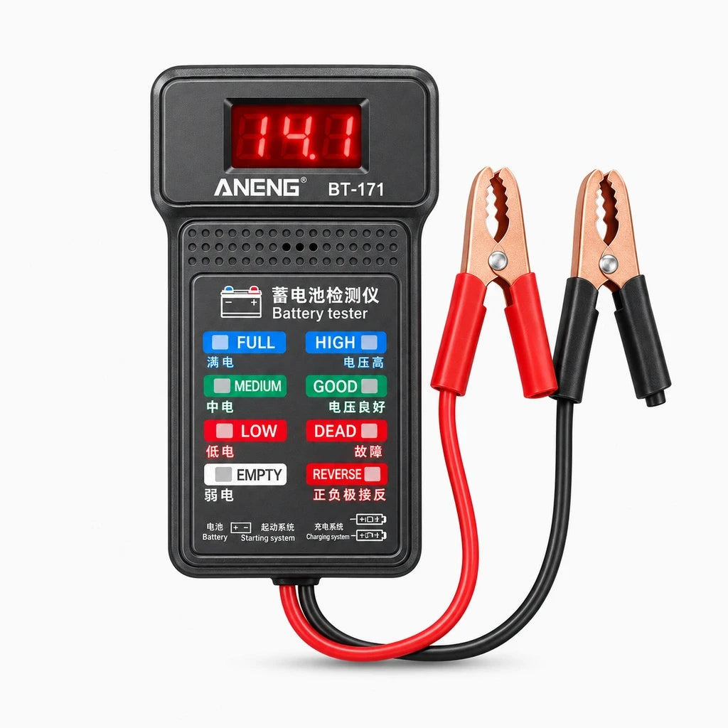 Multimètre numérique portable pour vérifier tension batterie automobile rapidement