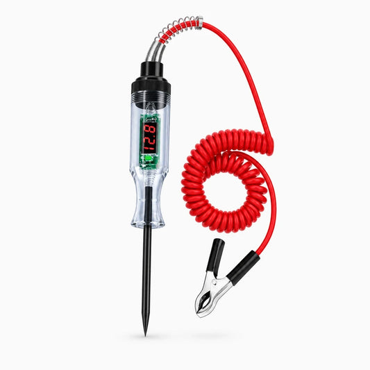 Testeur électrique compact rouge pour diagnostic rapide des circuits automobile