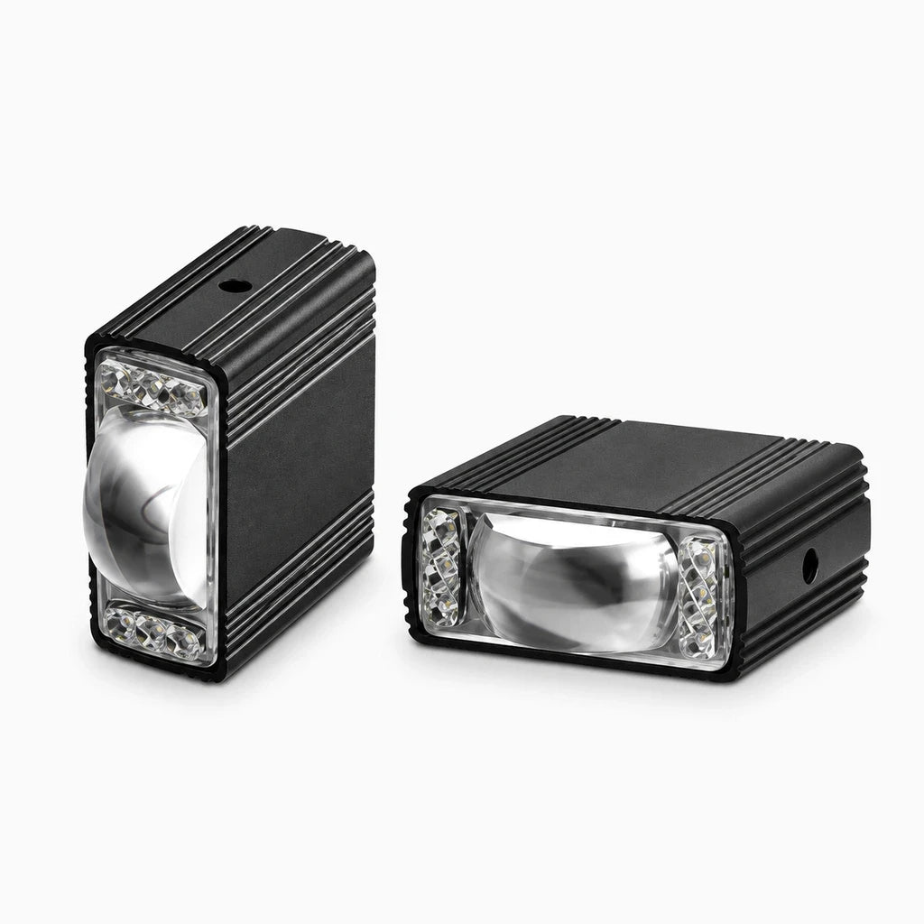 Projecteur LED avant de voiture 120W avec faisceau lumineux blanc 6000K sur capot