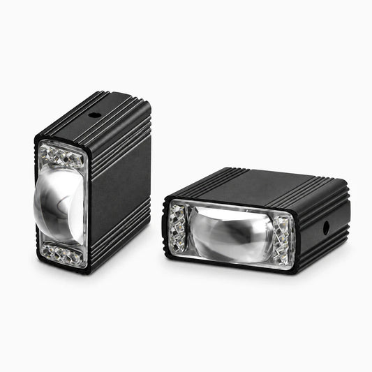 Projecteur LED avant de voiture 120W avec faisceau lumineux blanc 6000K sur capot