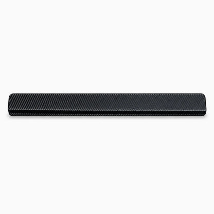 Protection de seuil de porte voiture en fibre de carbone noir mat avec relief 3D