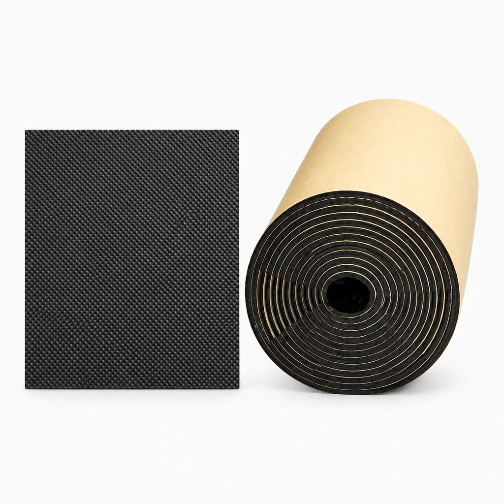 Bande protectrice mousse EVA 200x20 cm fixée au mur du garage pour amortir les chocs de portière