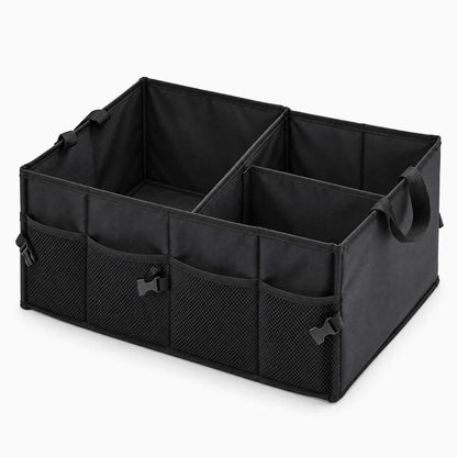 Boîte de rangement pour coffre voiture en textile résistant aux éclaboussures