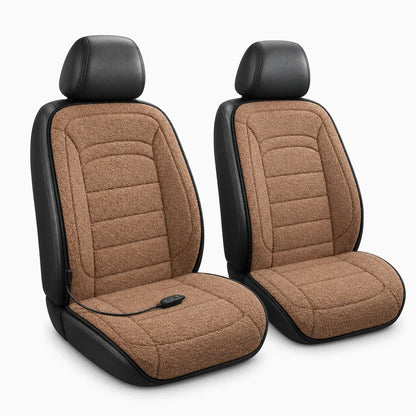 Vue d'ensemble du coussin chauffant voiture en position d'utilisation quotidienne
