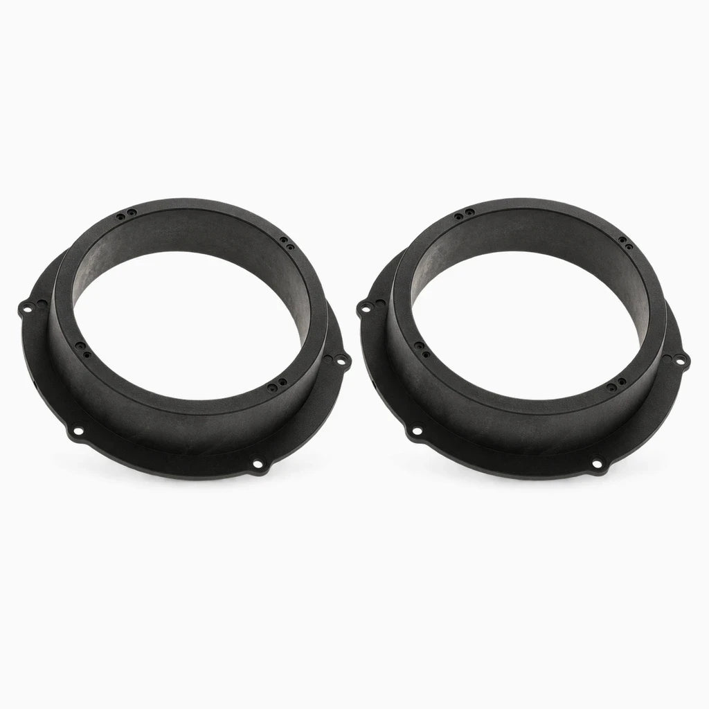 Espaceur d'installation pour système audio automobile, détail des nervures de fixation