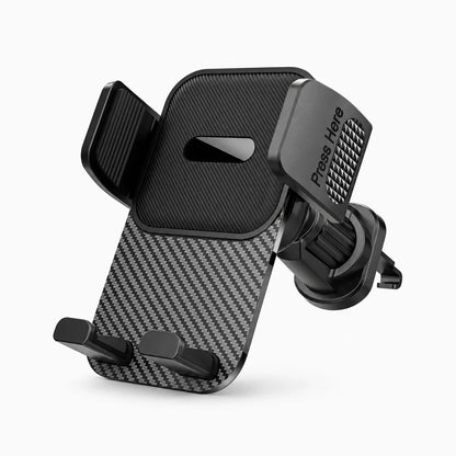 Clip smartphone grille aération maintenant téléphone incliné à hauteur du regard