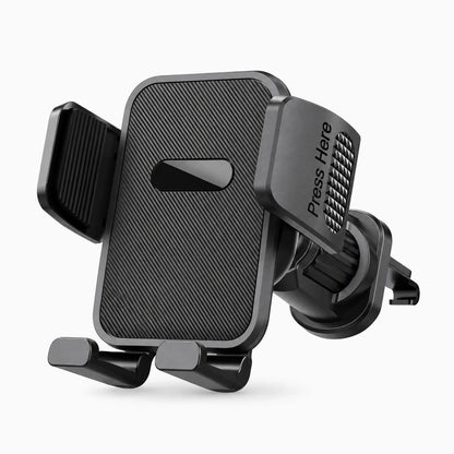 Support téléphone ventilation tableau de bord finition carbone compatible 4 à 7 pouces