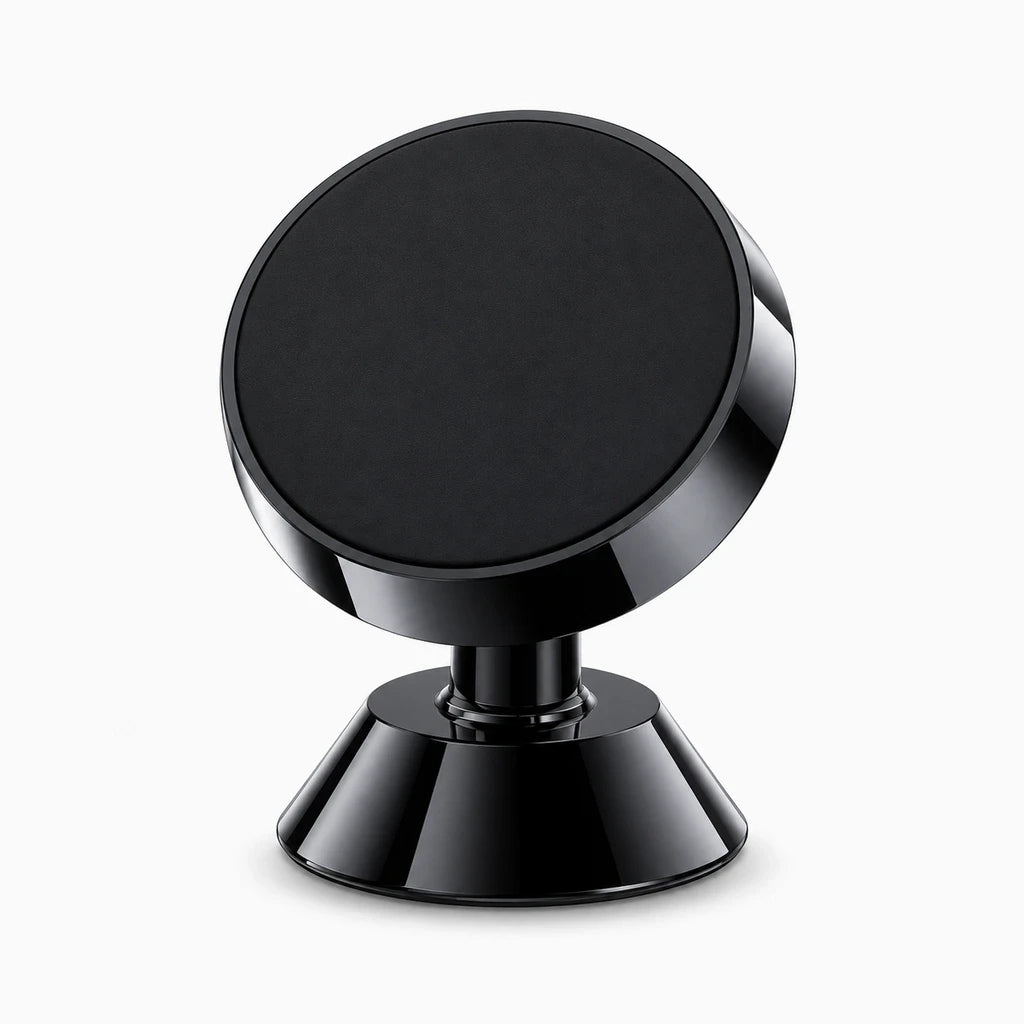 Support aimanté voiture doré pivotant, compatible tous smartphones, installation rapide