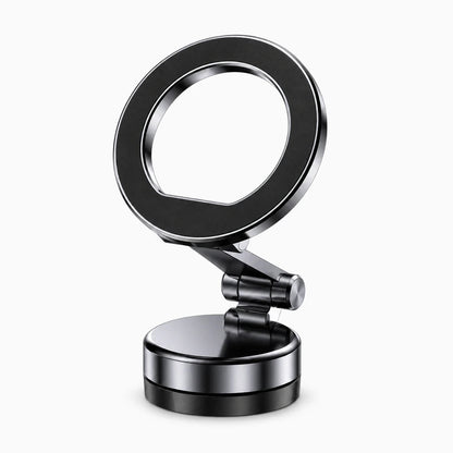 Support magsafe automobile à finition noire, compatible charge magnétique smartphone