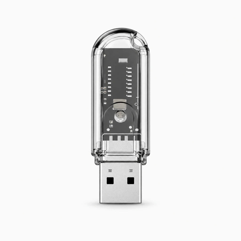 Bluetooth transmetteur FM pour voiture branché sur prise USB avec câble d'alimentation intégré